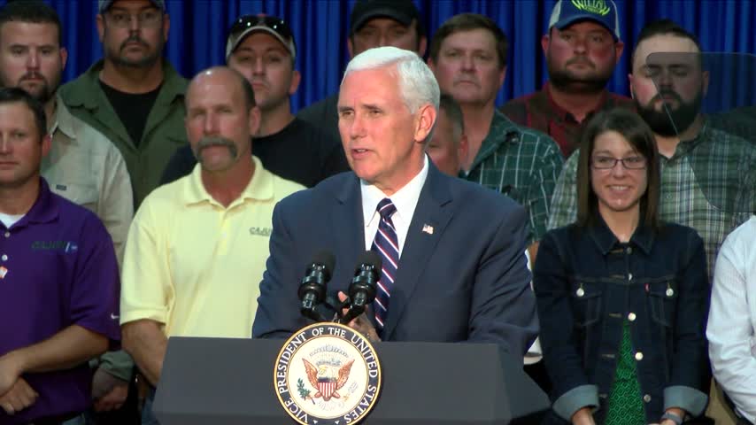 Vice President Pence Talks Budget- Healthcare in Rally-Style_86522198
