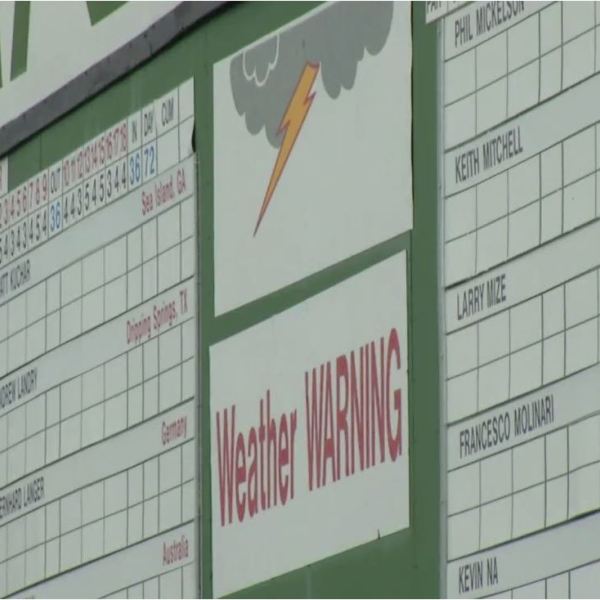 Rainy days not getting Masters patrons down